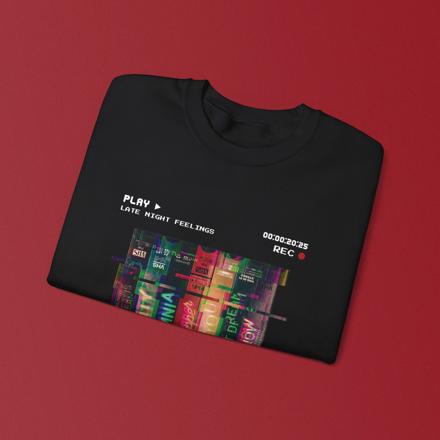 Dreamstate Glitch VHS Crewneck