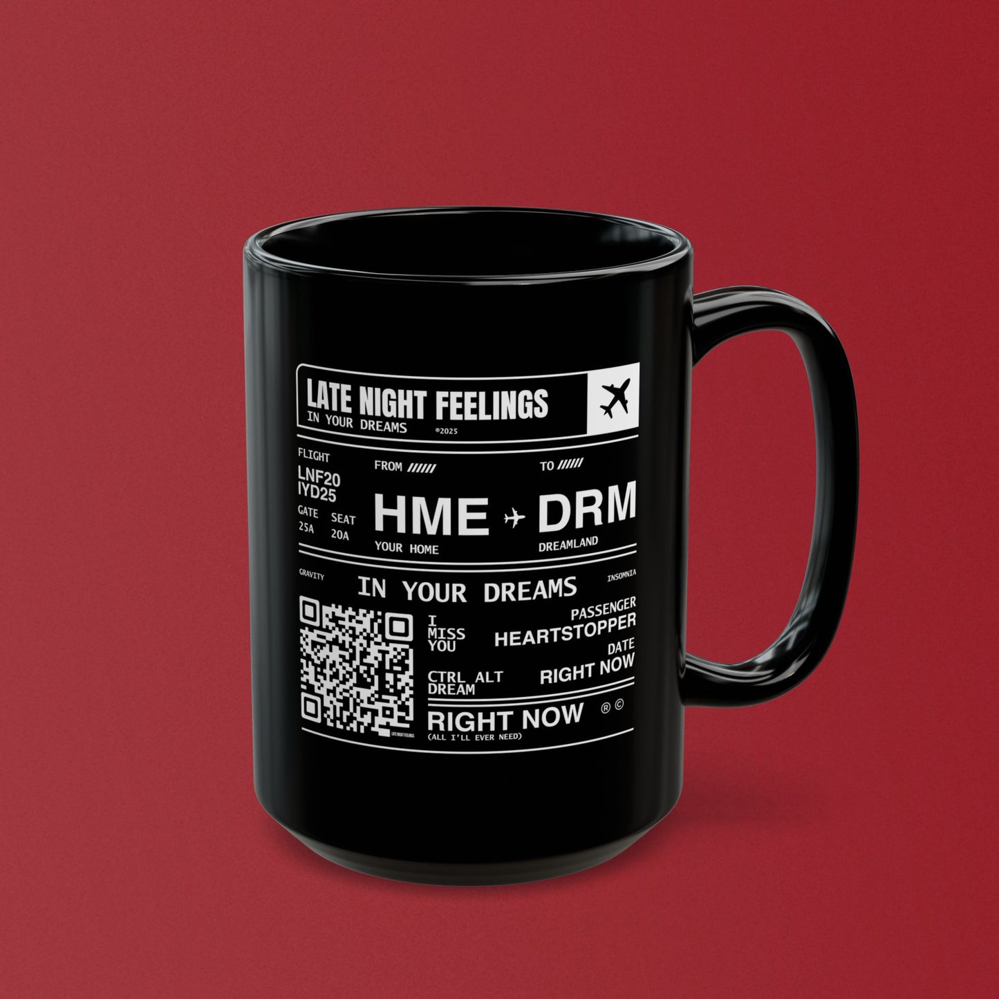 In Your Dreams Boarding Pass Mug