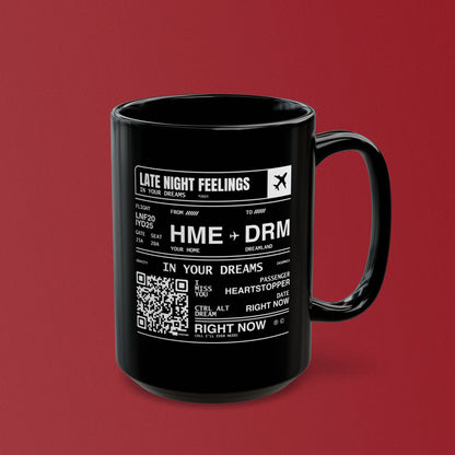 In Your Dreams Boarding Pass Mug