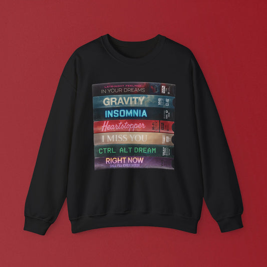 In Your Dreams VHS Stack Crewneck