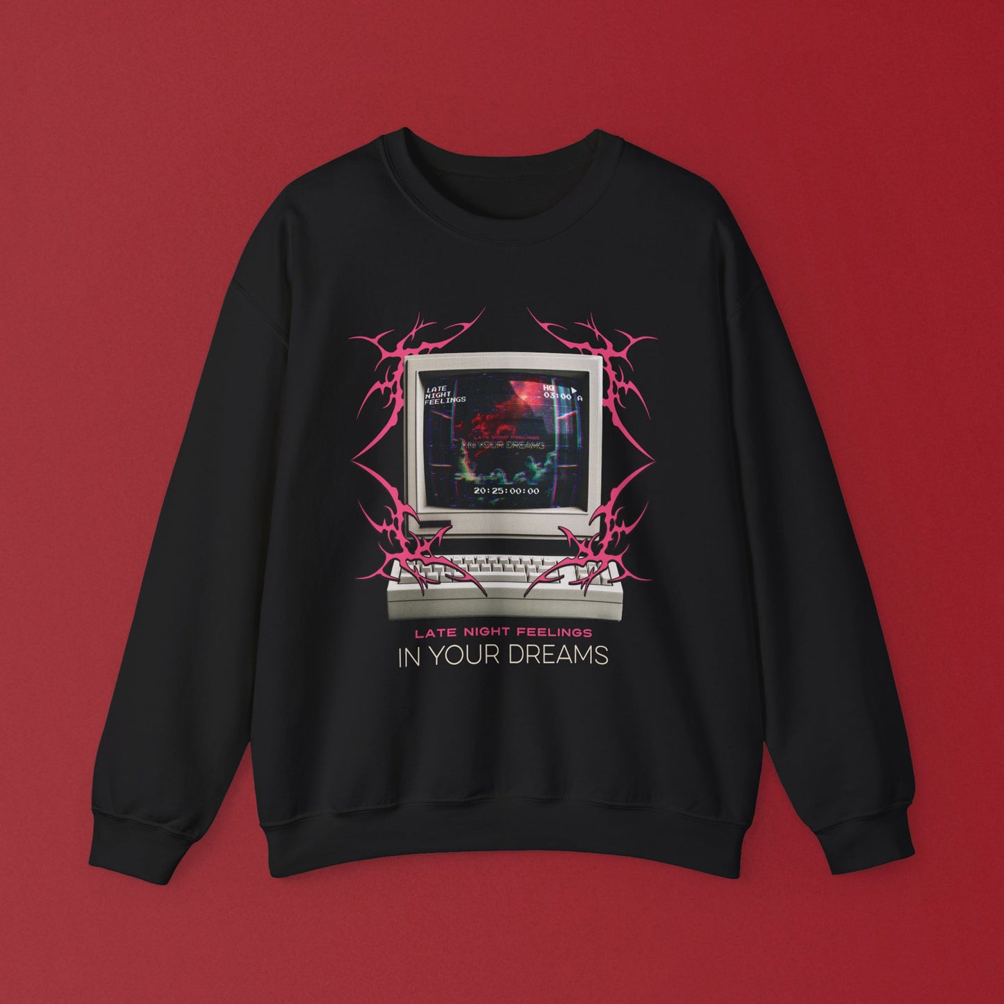 In Your Dreams Retro Computer Crewneck