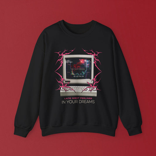 In Your Dreams Retro Computer Crewneck