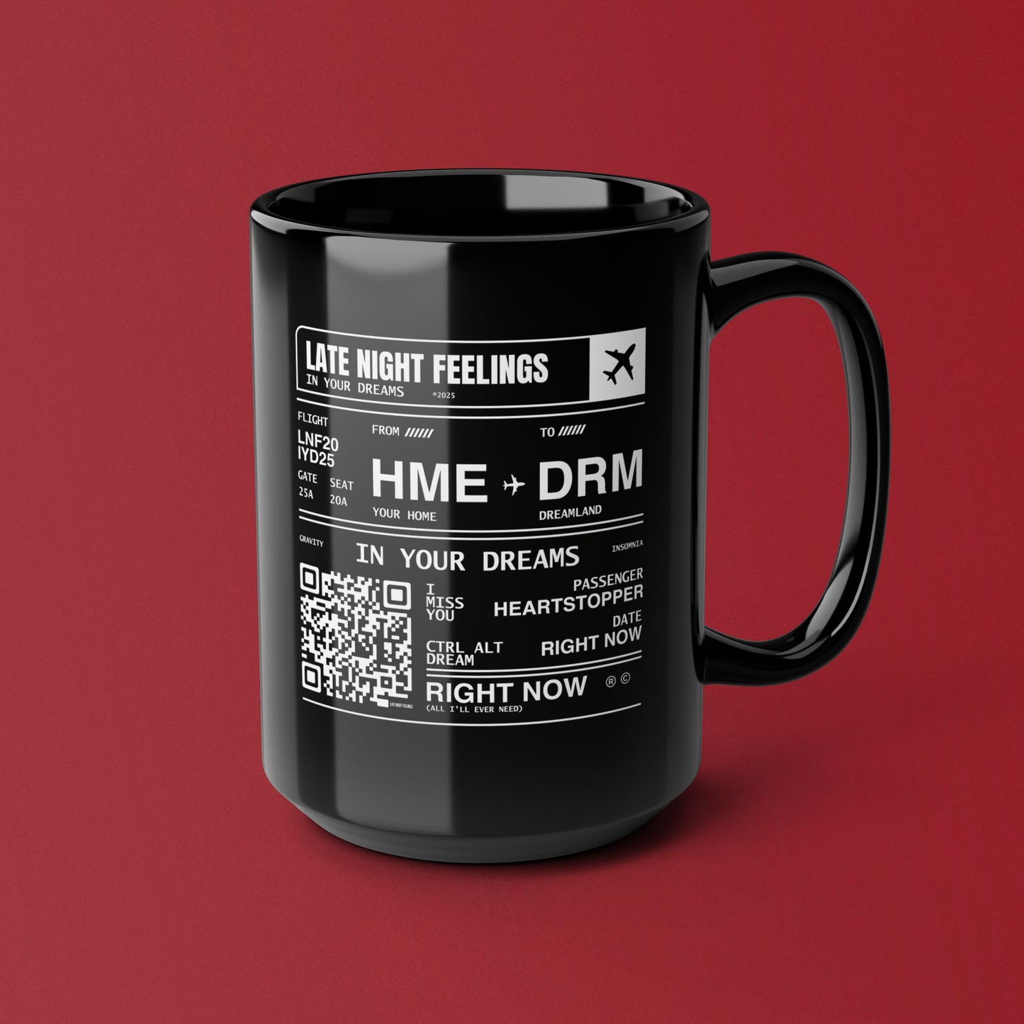 In Your Dreams Boarding Pass Mug